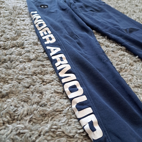 Under Armor | Navy blue white logo women's sweat pant / jogger - Picture 4 of 14